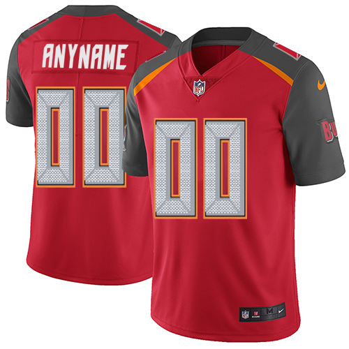 Men's Tampa Bay Buccaneers ACTIVE PLAYER Custom Red Vapor Untouchable Limited Stitched NFL Jersey